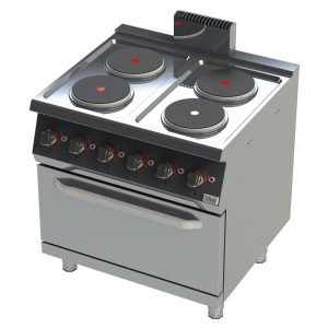 EKF7020 – 4 Yuvarlak Pleytli Elektrikli Kuzine Fırınlı