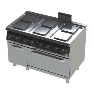 EKF7030K – 6 Kare Pleytli Elektrikli Kuzine, Fırınlı